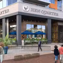 Una foto del restaurante Hen Quarter Prime