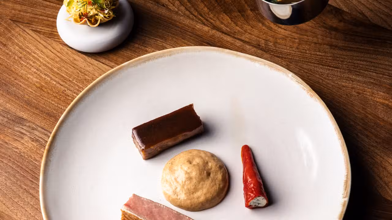 Lamb cooked two ways with stuffed piquillo - Aldehyde, Paris, Ile-de-France