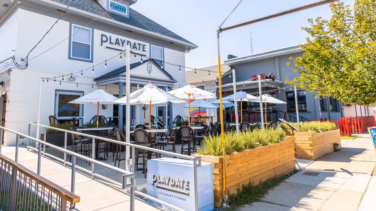 Cozy house bar, great drinks, and outdoor vibes. - PLAYDATE FUNBAR TN Nashville
