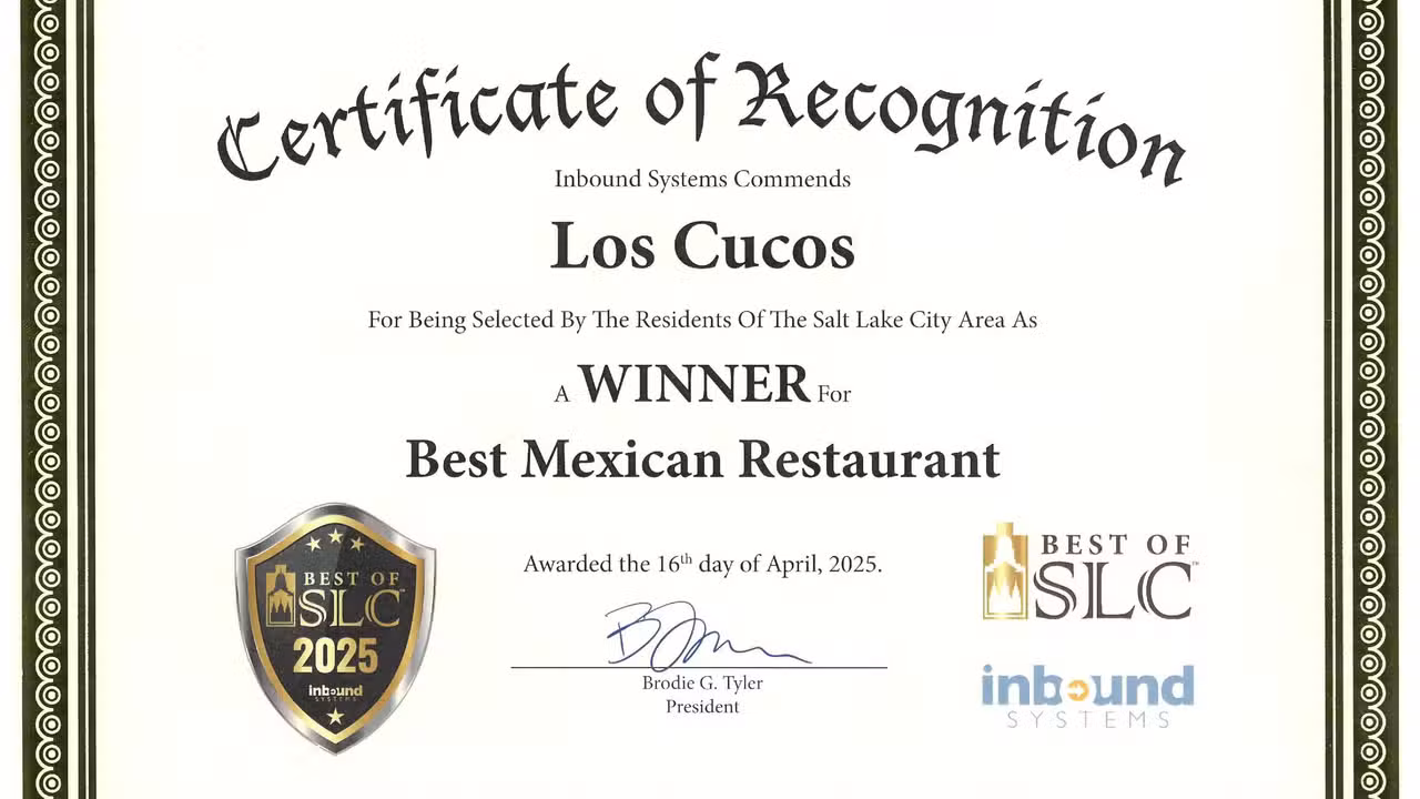 Los Cucos Mexican Cafe, Sandy, UT