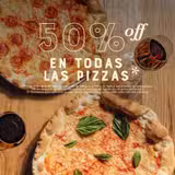Pizzas 50% off Foto