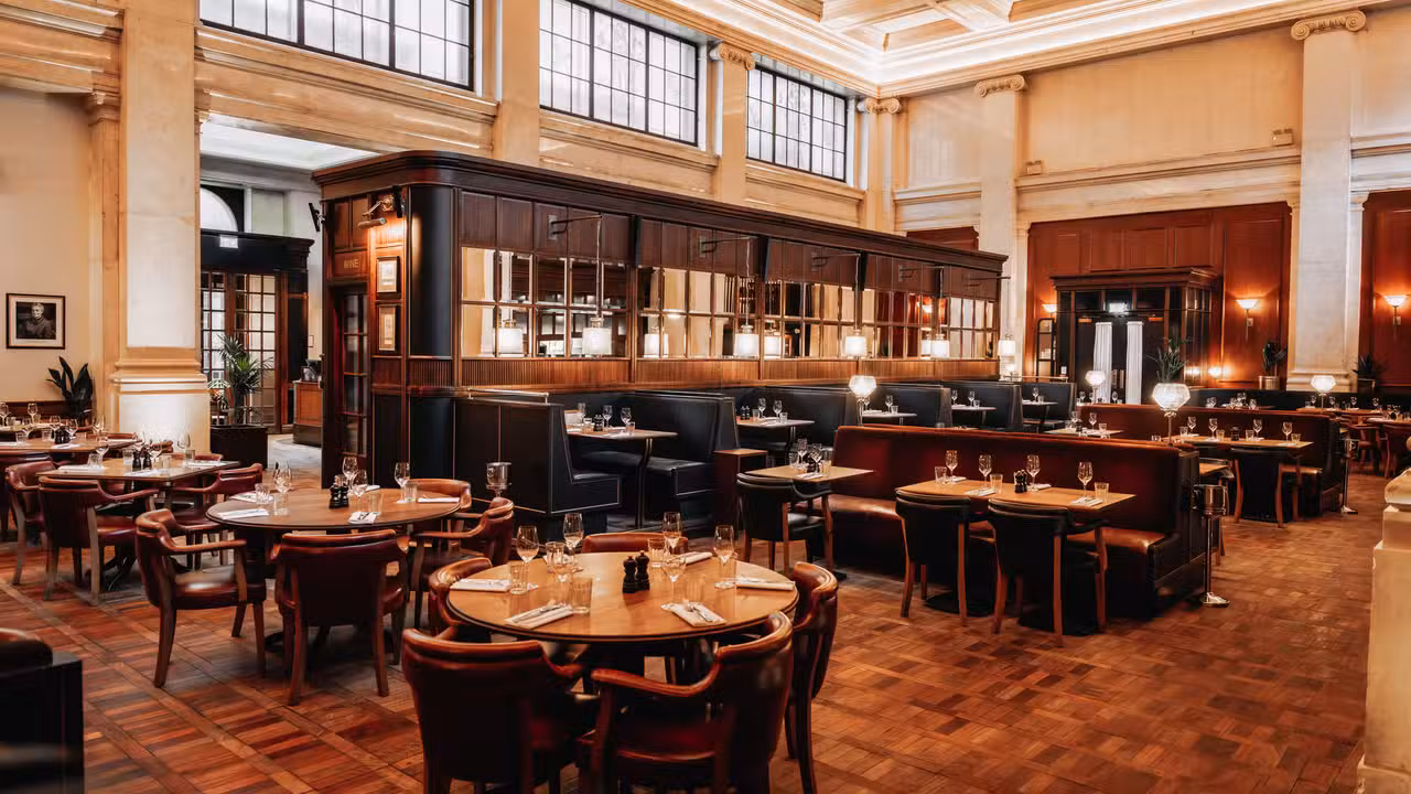 Tomahawk steak with festive sides - Hawksmoor Edinburgh, Edinburgh, SCT