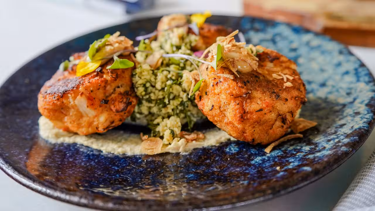 Alaskan Snow Crab Cakes - Field's Mediterranean - Biloxi, Biloxi, MS