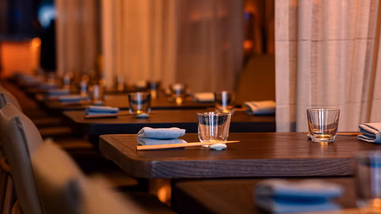 Our warm, intimate dining room welcomes you - Yeobo, Darling, Menlo Park, CA