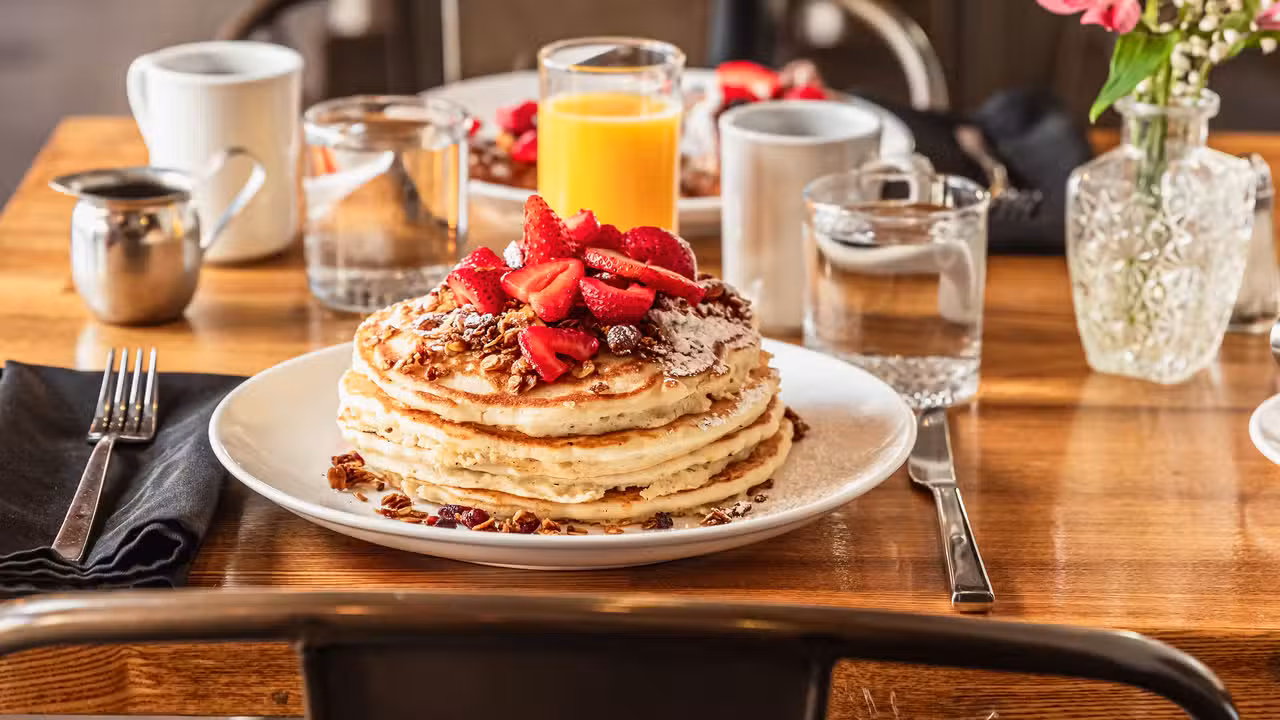 Hot Granola Cakes - Cafe Whitney, Reno, NV