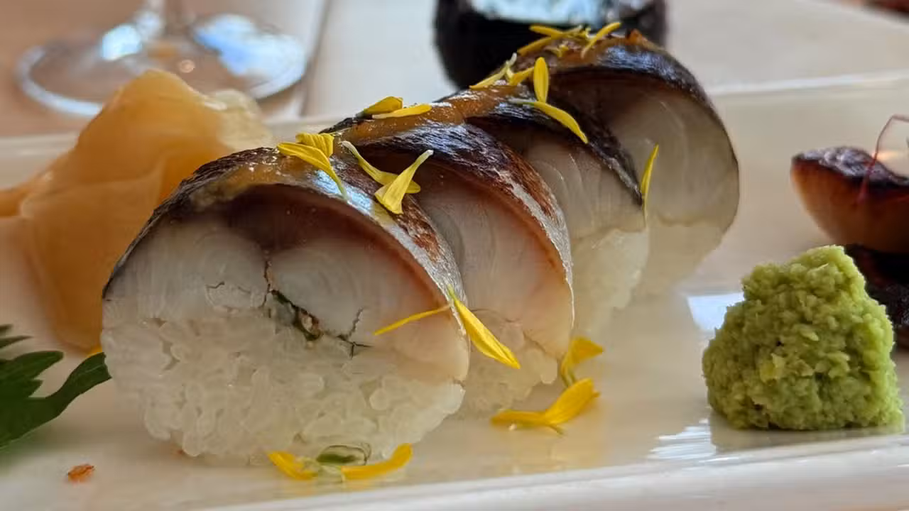 Mackerel Oshizushi - Sushi UMAKA, Sutton, QC