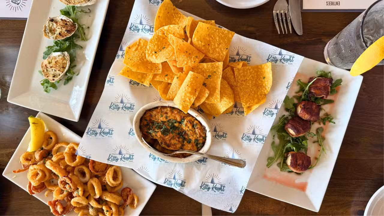 Assortment of Appetizers  - Deep Blue at Kitty Knight, Georgetown, MD