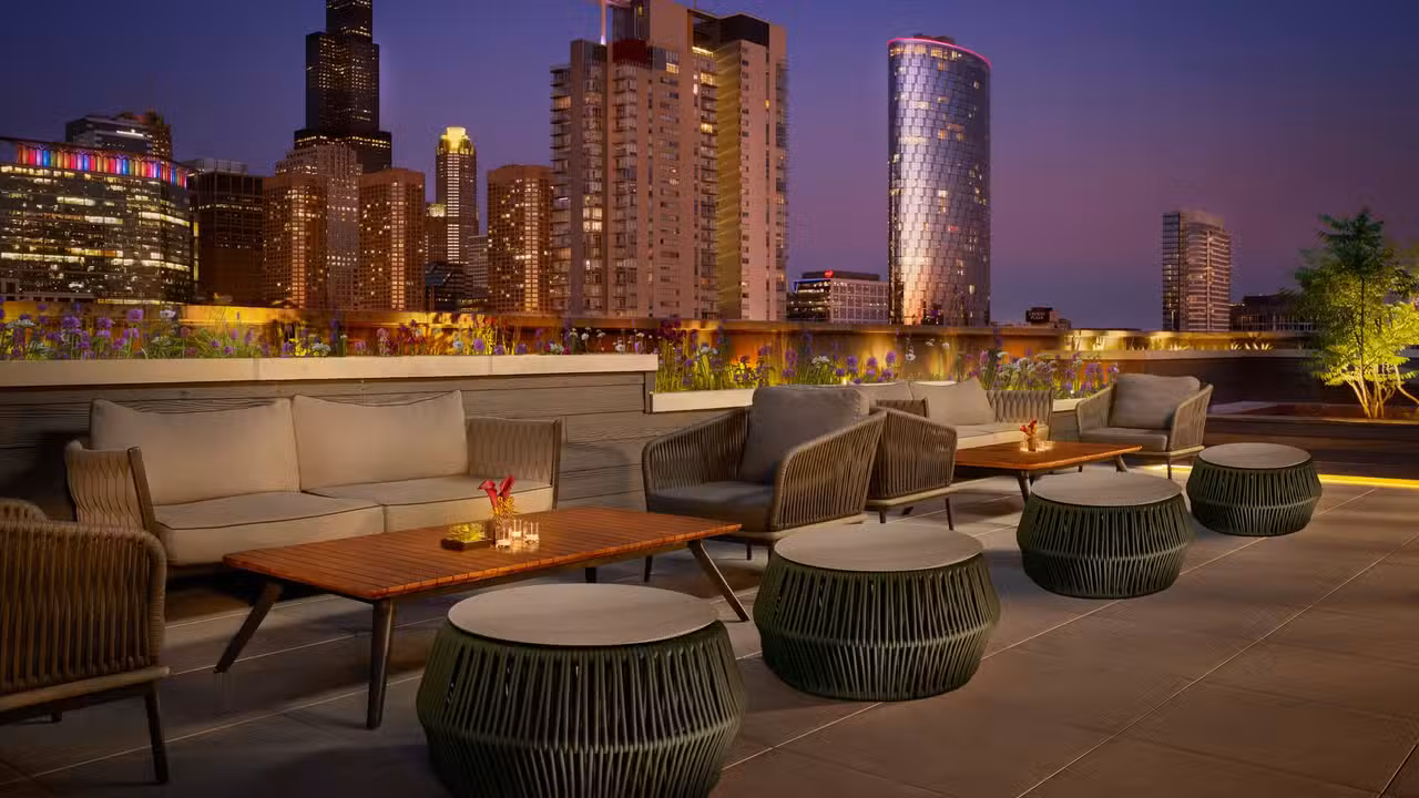 Rooftop at Nobu Hotel, Chicago, IL