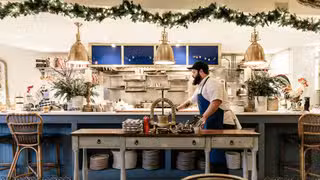 A photo of Poulet Bleu restaurant