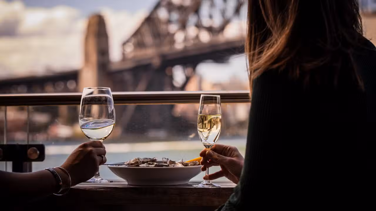 Enjoy sweeping views of the Sydney Harbour Bridge - The Wharf Restaurant and Bar, Dawes Point, AU-NSW