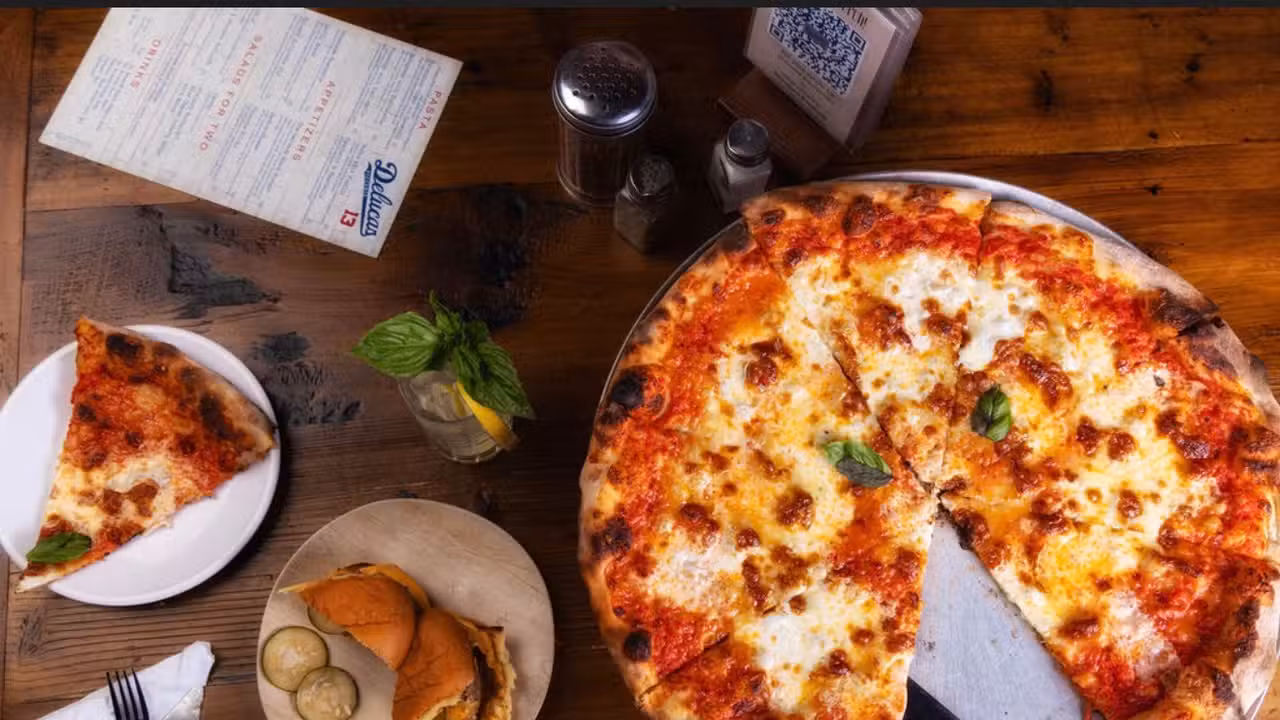 Our award-winning pizza and burger! - Deluca's Pizza - Little Rock, Little Rock, AR