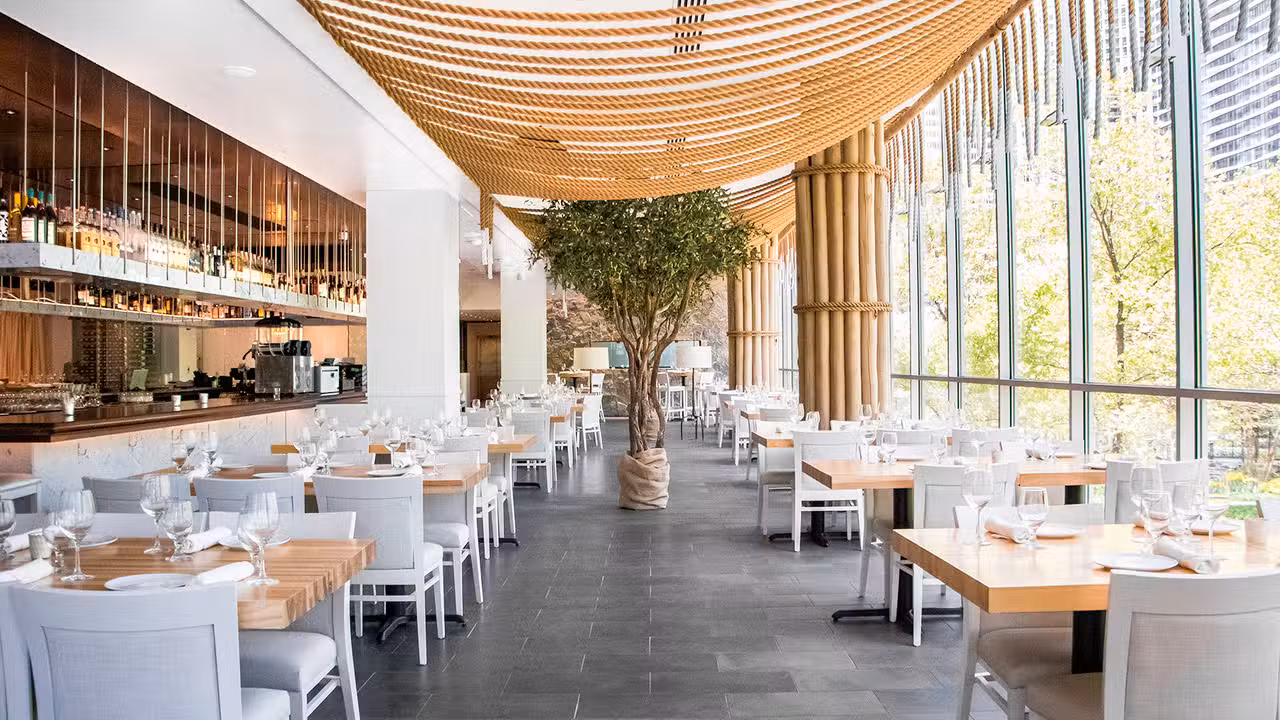 A contemporary Greek restaurant downtown Chicago - Avli on The Park - Lakeshore East, Chicago, IL
