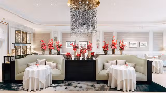 Een van Restaurant Haerlin restaurant
