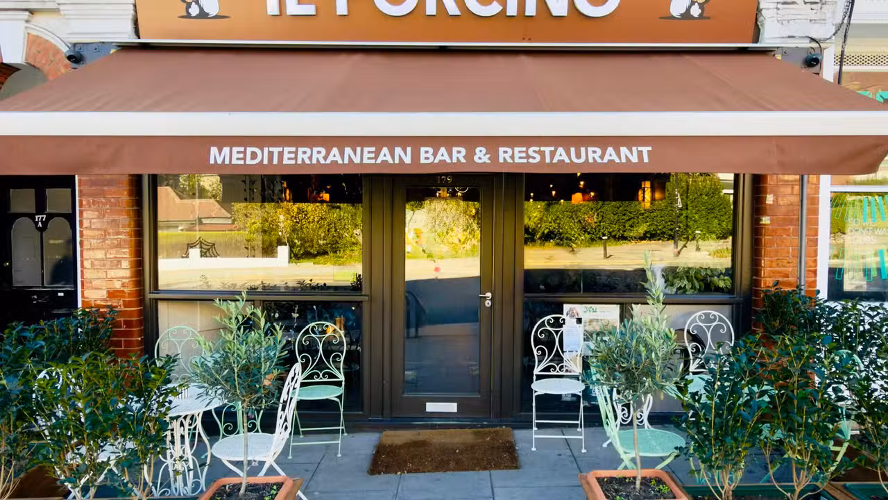 Restaurant front - Il Porcino, London, Greater London