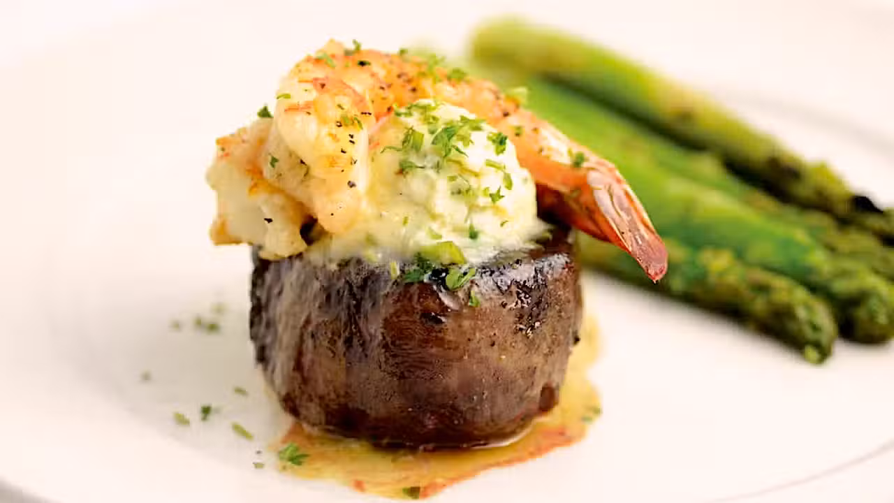 Filet with Scampi Topping - Connors Steak & Seafood - Naples, Naples, FL