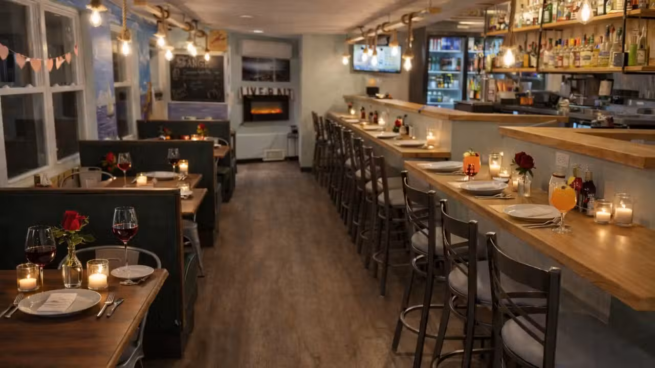 Seafood and Steak restaurant with a full bar - Cove Surf and Turf, New Bedford, MA