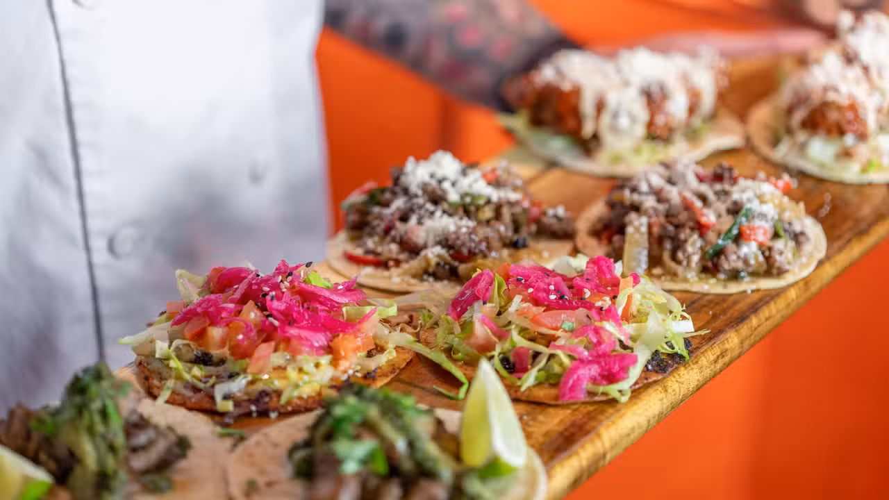 Our delicious street taco platter! - Mesu, Charleston, SC