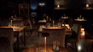 A photo of None of the Above restaurant