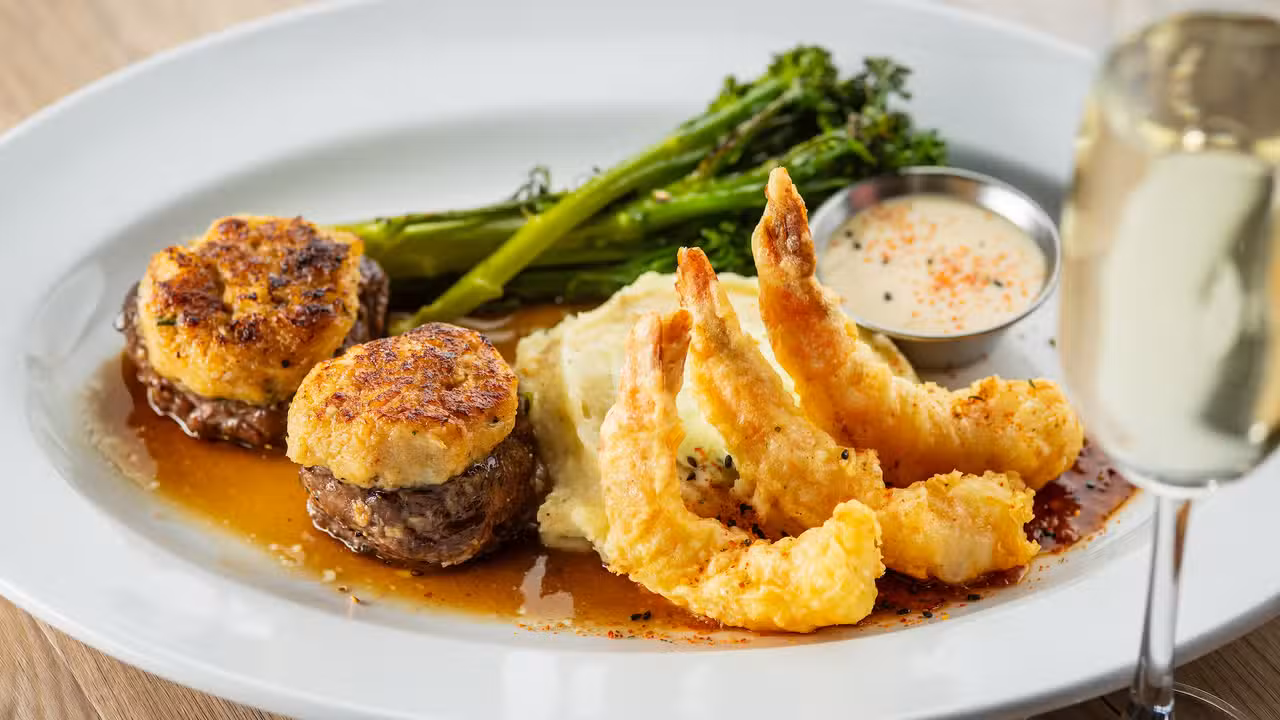 Crab Crusted Medallions and Tempura Shrimp

 - Cooper's Hawk Winery & Restaurant - Wesley Chapel, FL, Wesley Chapel, FL