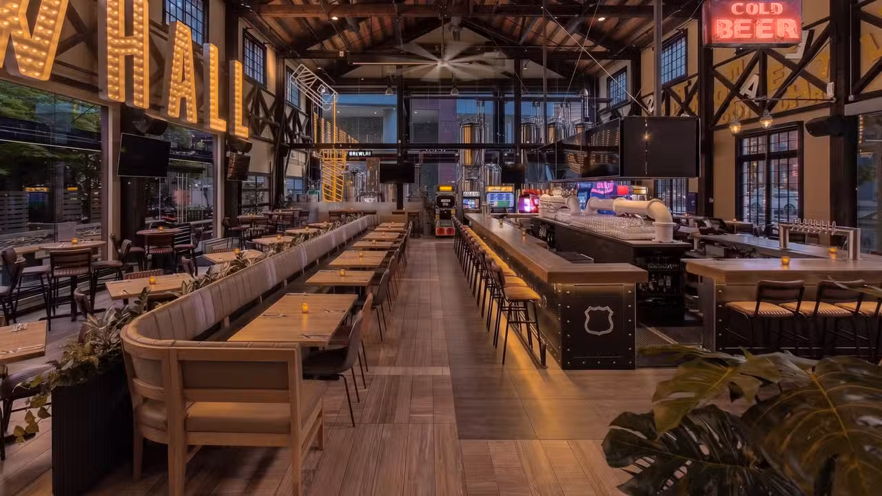 Visit BREWHALL, located in Olympic Village - BREWHALL, Vancouver, BC