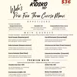 Wela's Prix Fixe Three Course Menu foto