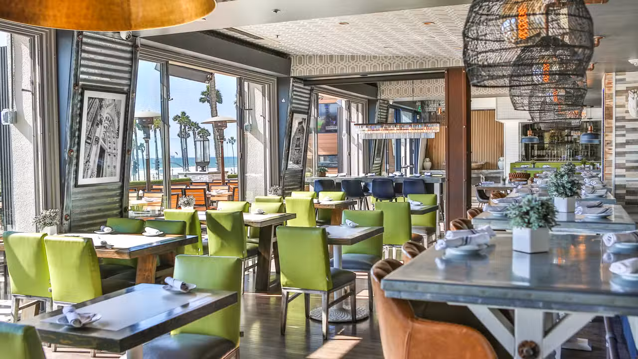 Upscale dining with beautiful ocean views. - BLK Earth Sea Spirits, Huntington Beach, CA