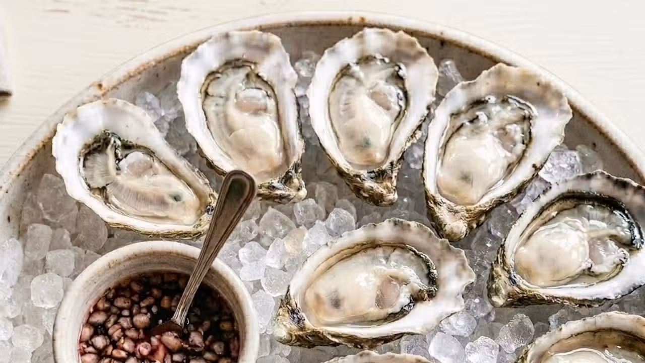 Plump Stock Oysters - Alley Cat Oyster Bar, Santa Barbara, CA