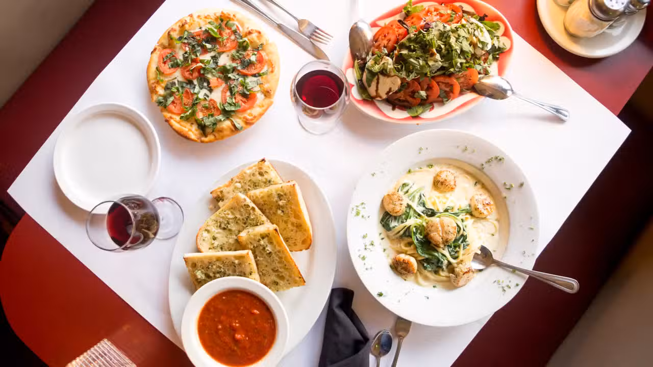 Spread of Caro Amico's Delicious Italian Cuisine - Caro Amico Italian Cafe, Portland, OR