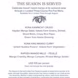 Mango Summer Prix Fixe Dinner Photo