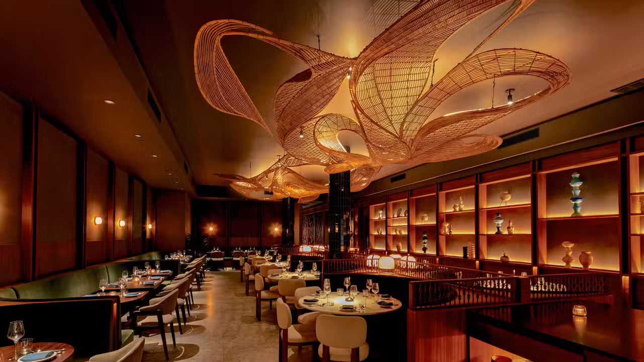 Modern Thai dining with artisanal bamboo design - Narkara, New York, NY