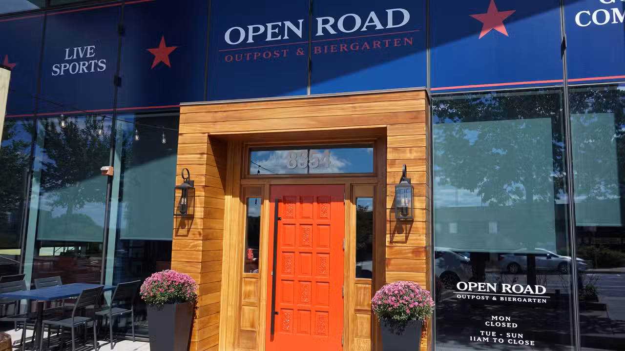 Open Road Outpost &amp; Biergarten exterior - Open Road Outpost and Biergarten, Tysons, VA