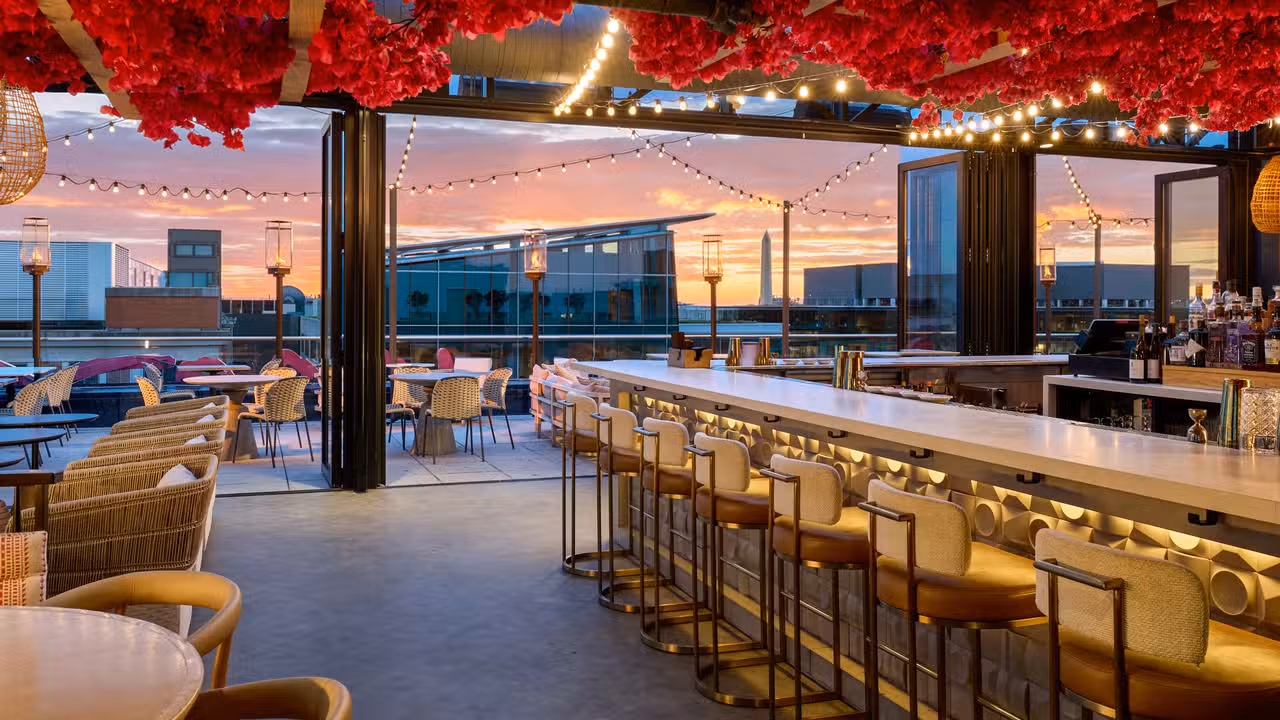 Lucha Rosa on the rooftop of the Moxy Hotel - Lucha Rosa, Washington, DC